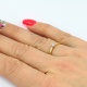 Piękny pierścionek z brylantem 0,37 ct SI1/F p.585